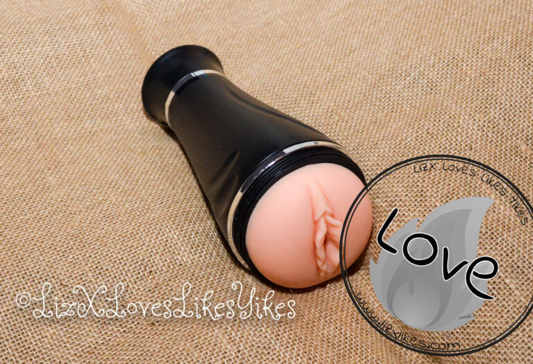 BestVibe Review of Vibrating Double Labia Male Masturbator The full masturbator is shown here Copyright Liz BlackX