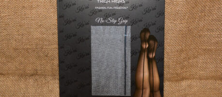 Review of Kix’ies Lois Silky Sheer Black with Back Seam Thigh Highs (sizes A-D)