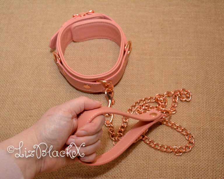 Review of the Pink Dream Leather Collar with Leash by Liebe Seele Copyright Liz BlackX