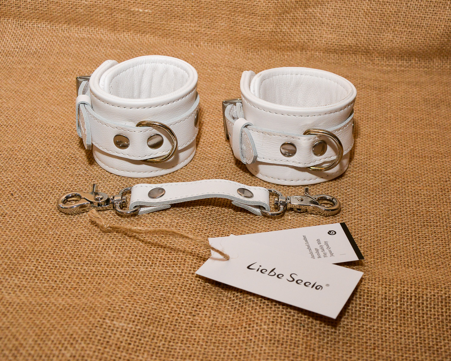 Review of the Fuji White – White Leather Wrist Cuffs with Silver Metal