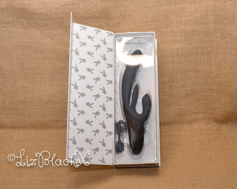 Review of the Playboy Rapid Rabbit Thrusting Vibrator with Flapping Shaft Copyright Liz BlackX
