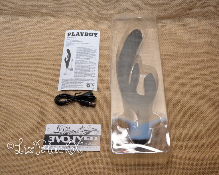 Review of the Playboy Rapid Rabbit Thrusting Vibrator with Flapping Shaft Copyright Liz BlackX