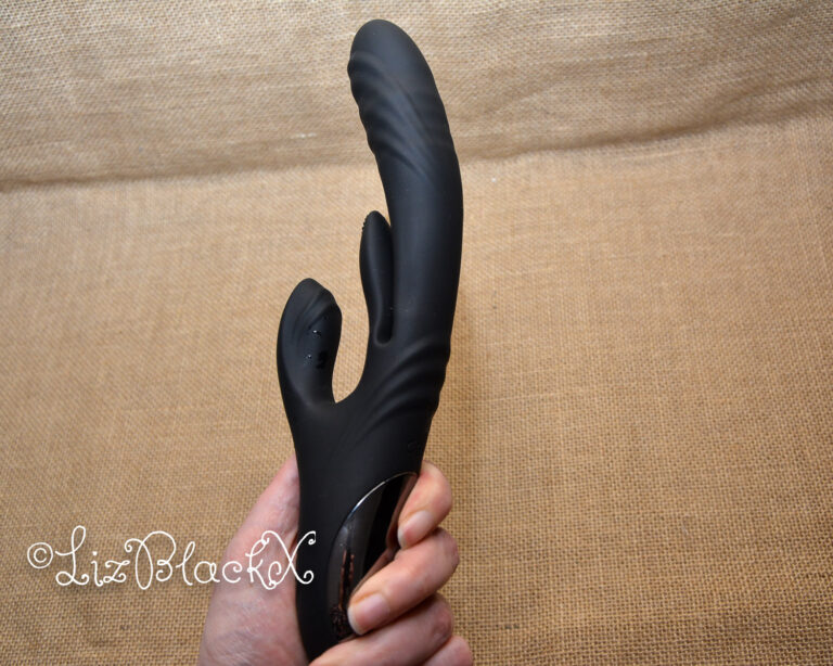 Review of the Playboy Rapid Rabbit Thrusting Vibrator with Flapping Shaft Copyright Liz BlackX