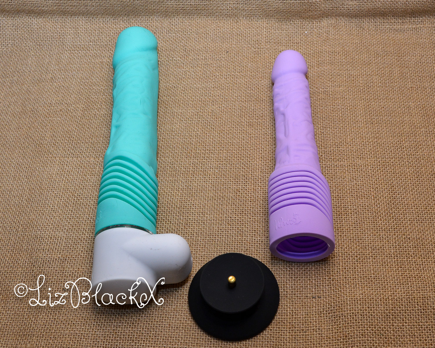 Review of Sammie, a Thrusting Dildo Vibrator by Velvet and the Accessories Pack